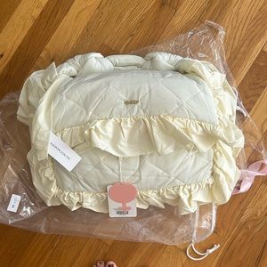 Selkie Couch Cushion Clutch purse in Dole Whip (light yellow)